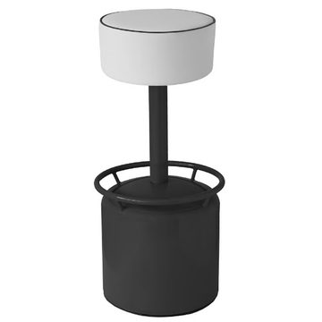 BOTERO - Iron stool with integrated cushion by Vela Arredamenti - view 3